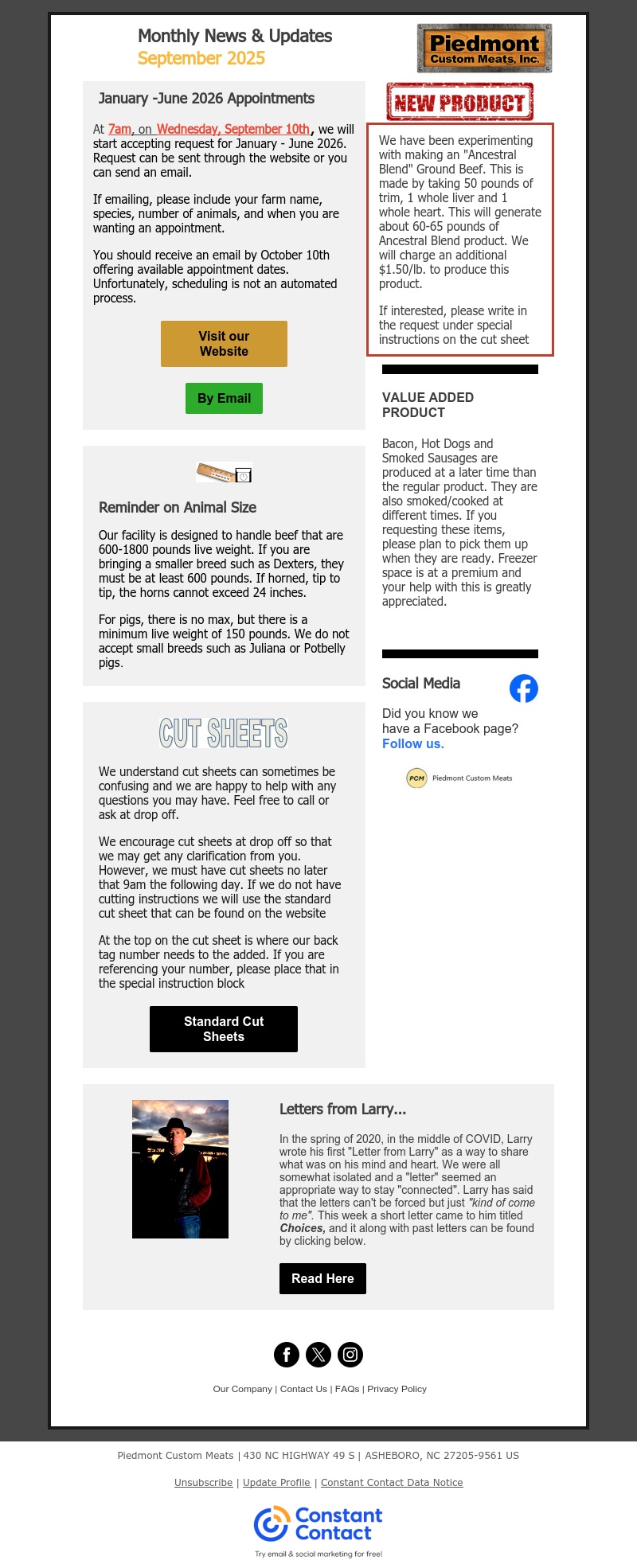 August 2025 Newsletter